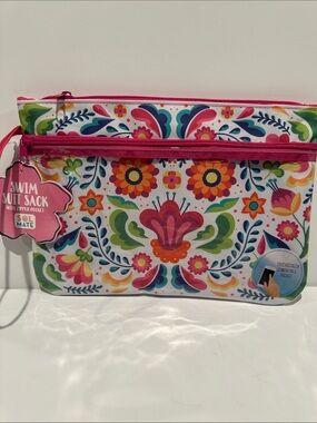 NWT Swim Suit Sack with Zipper pocket. Great for carrying phones etc.